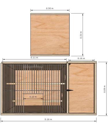 Budgie Breeder Nest Boxes (Breeder Cage Deluxe) - Buy Online on GoSupps.com