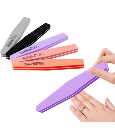 10pcs Mix Color Sunshine Nail File Sponge Diamond Nail Buffer File Washable 100/180 Nail Buffer for Nail Finger Polish Multicolor - Buy Online on GoSupps.com