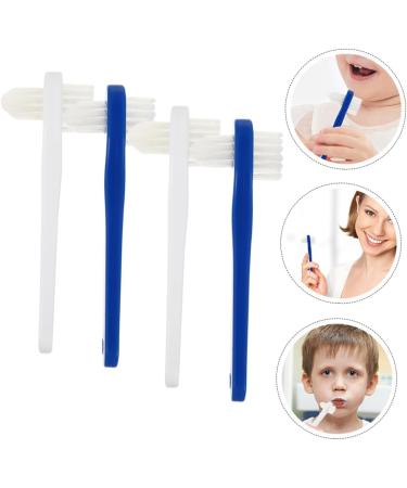 Minkissy 16 StK Double-Headed Toothbrush Portable Denture & False Teeth Cleaning Brush for International Shipping - Buy Online on GoSupps.com