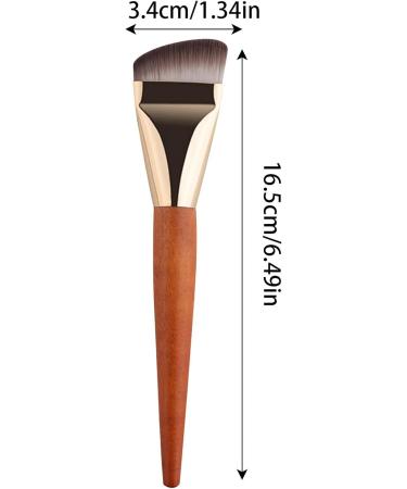 Blending Brush for Makeup Wooden Handle Highlighter Brush - Face Makeup Tool Professional Contour Brush for Liquid Cream Powder Blending Buffing - Buy Online on GoSupps.com