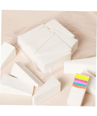 FRCOLOR 30 Pieces Triangular Sponge Tool Beauty Sponge Makeup Sponge Wedges Applicator Eyeshadow Sponge Nail Art Stamping Stamper for Colouring Nails Scraper White - Buy Online on GoSupps.com