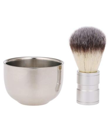 Pofet men's shaving brush with soap shell cream cup cup hairdressing salon men face beard cleaning tools set portable and useful