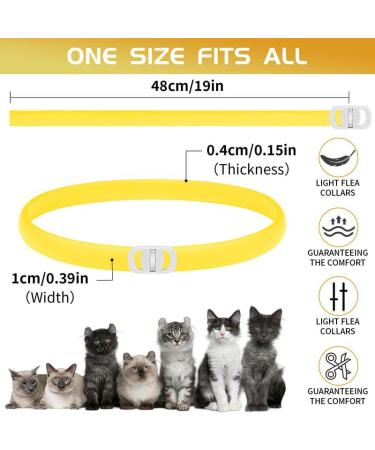 YOTANGO Cat Collar Repellent 1 Pack Cat Collar-Built-in Pant-Based Formula Strong Repellency Slow Release Pleasant Aroma Waterproof (Yellow) - Buy Online on GoSupps.com