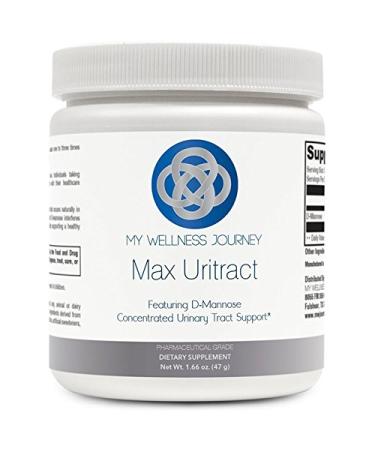 D-Mannose- Max Uritract by My Wellness Journey - All- Natural Concentrated Urinary Tract Support from Naturally sourced d-mannose- Pharmaceutical Grade- 50 Servings 1.66 oz (47 g)