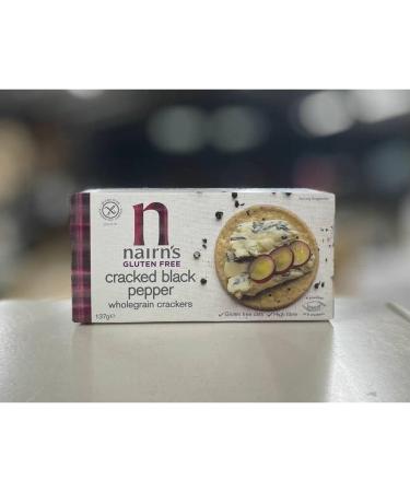 Nairns Gluten Free Cracked Black Pepper Crackers 1 (Pack of 3) - Buy Online on GoSupps.com