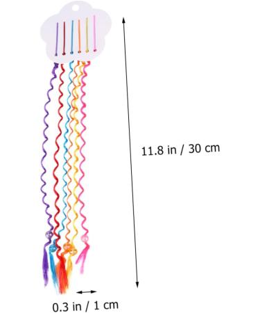 FRCOLOR Boho Decor 3sets Decorative Hairpin Ponytail Extension Cosplay Hair Wig Hair Streak Clip Braided Wigs Fake Ponytail Hair Clip Colored Wigs Birthday Hair Clip Issue Card Women's - Buy Online on GoSupps.com
