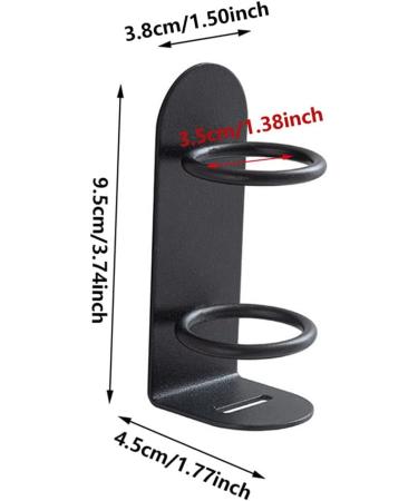 Premium Electric Toothbrush Holder - Wall-Mounted Suction Cup Caddy for Bathroom - Sleek Black Design - Buy Online on GoSupps.com