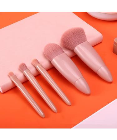 DAQUSU 5 Pieces Travel Makeup Brush Set Portable Makeup Brushes with Mirror Box Mini Complete Function Cosmetic Brushes Kit Kabuki Makeup Brush Soft Hair Compact Make Up Brushes Set - Buy Online on GoSupps.com
