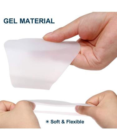 Gel Arch Support Pad - Soft Silicone Clear Reusable Sleeves for Flat Foot Pain Relief - Women Men Plantar Fasciitis Cushioned Brace - Buy Online on GoSupps.com