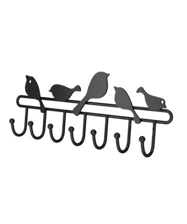 ABOOFAN 7 Coat Rack Keychain Key Fob Hat Hooks Towel Hooks Coat Hook -Mounted Student Wall Mount