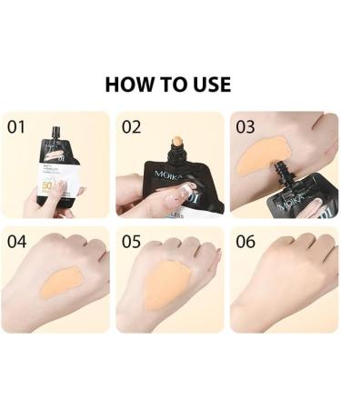 Liquid Foundation with Full Coverage Matte Finish Long Lasting and Waterproof (01 10ml Travel Size) 10 ml (Pack of 1) 01 - Buy Online on GoSupps.com