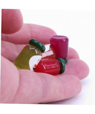 Abaodam 2pcs 8 Miniature Food Bottle Miniature Bottle Resin Bottle Ornament Miniatures Mini Kitchen Accessories Miniature Kit Toys Miniature Accessories Miniature Supplies Jam Ornaments - Buy Online on GoSupps.com