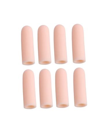 Silicone Finger Protectors 8 Pcs Thumb Protector Toe Sleeve Toe Protectors Gel Toe Caps Pain Set Protective Case Protective Gear Beige Thin Section C01 Thumb Sleeve Gel Finger Cots