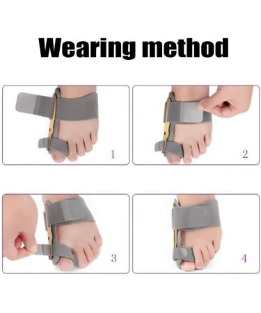 Orthopedic Bunion Corrector - Adjustable Metal Toe Straightener for Hallux Valgus Relief - Day & Night Comfort - Buy Online on GoSupps.com
