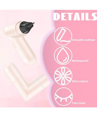 NHPY 2 Pieces Eyeliner Stamps Wing Tip Pen Water Resistant Double Eyeliner Stencil Smudge Resistant AllWeather Eyeliner Makeup for All Eye Shapes for Parties Travel - Buy Online on GoSupps.com