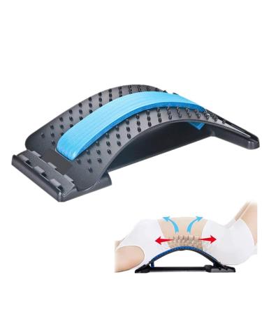 YGMXZL backhillers posture correction back stretcher back stretcher back massage lumbar vertebrae for posture correction and back pain relief (blue)