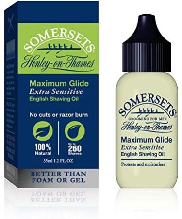 Buy Somersets Extra Sensitive Shave Oil - Maximum Glide 1.2 Oz | International Shipping Available - Buy Online on GoSupps.com
