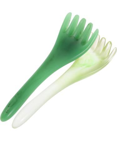 Magiclulu 4-Piece Hair Comb & Scalp Massager Set | Jade Massage Tool for Stress Relief & Relaxation | International Shipping Available - Buy Online on GoSupps.com