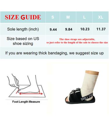 Buy Post Op Shoe with Waterproof Leg Cast Cover - Adjustable Unisex 2-in-1 Design Black (S) Small - Ideal for Recovery Worldwide - Buy Online on GoSupps.com