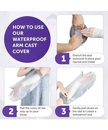 Waterproof Cast Cover Arm for Kids | Reusable Broken Arm Protector Sleeve - Child Size S - Buy Online on GoSupps.com