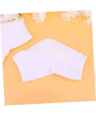 Housoutil 6 Pairs Spa Socks for Dry Feet Toeless Spa Socks Feet Cracked Socks Feet Care Socks Heel Sleeves Protectors Spa Gel Socks Gel Lined Socks Women's Anti Cracked Feet White Heel Socks - Buy Online on GoSupps.com