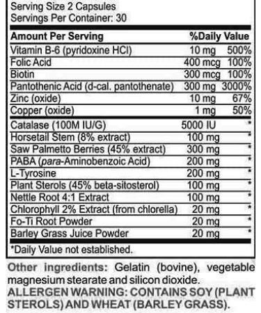 Hairstart XS: Powerful Natural Hair Growth Vitamins - Stop Hair Loss, Balding, Thinning - Promotes Regrowth - Men and Women - 30 Day Supply - Buy Online on GoSupps.com