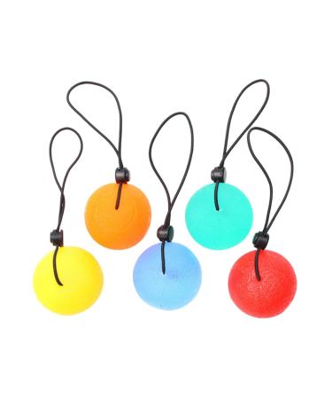 Partykindom 5st fingering ball Massage balls for the hands finger stretcher fitness devices toys Tools Tap Starking Ball Exercises Squeezeball Jelle Lanyard Tool ventilation ball