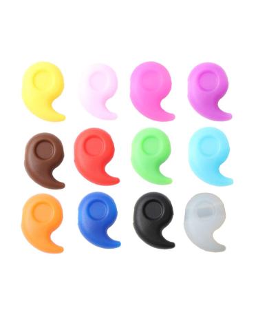 Healifty 12 pairs silicone shell for glasses ears for glasses Read the ears of schnapps glass ear hook kit slipproof glass cover adjustable ear clip boot suite slipproof cover