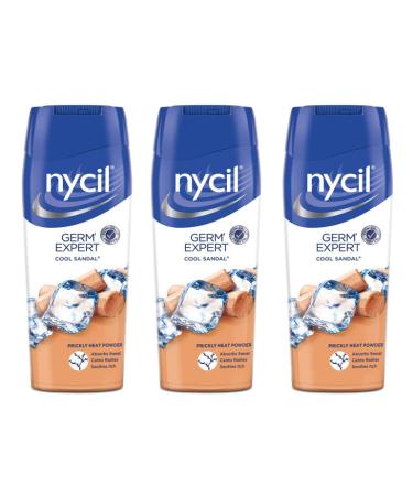 3 x Nycil Cool Sandal Talcum Powder - 50g