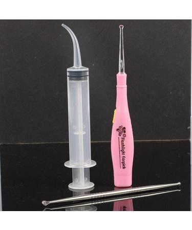 Froiny Tonsil Stone Remover Tools Light Ear Wax Remover Stainless Steel Earpick with 3 Tips Irrigator Syringe Clean Care Tool - Buy Online on GoSupps.com