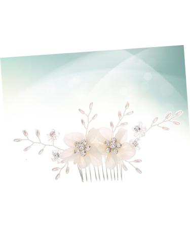 HAPINARY Crystal Headpiece Wedding Headpiece Prom Headpiece Crystal Hair Accessories Pearl Wedding Hair Accessories Flower Hair Accessories Pearl Headpiece Flower Girl Bride White Headband - Buy Online on GoSupps.com
