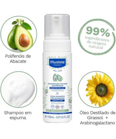 Mustela Foam Shampoo 150ml for Newborns - Gentle Cleansing and Hypoallergenic Formula - Buy Online on GoSupps.com