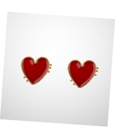 Adorainbow 1 Pair Heart Studs Ladies Miss Earring - Buy Online on GoSupps.com