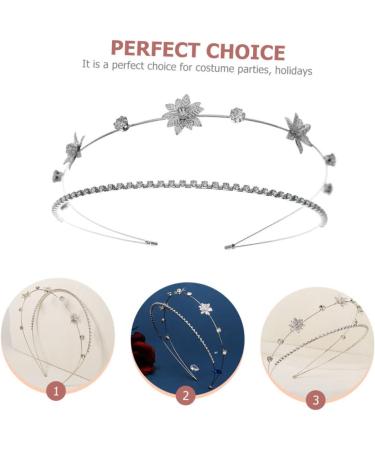 minkissy Double Laminated Headband Hair Accessories Womens Hair Clips Hair Barrettes for Women Hair Ties for Women Metal Hair Clips for Women Trendy Decor Miss Rhinestones Hairpin Grace - Buy Online on GoSupps.com