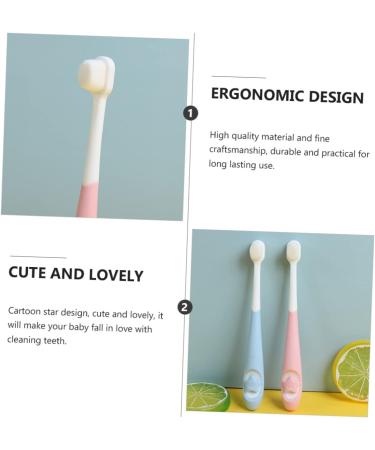 Anneome 2pcs Baby Toothbrush Set | Infant Tooth Cleaner Brush for Healthy Teeth | Toddler Dental Care & Hygiene - Buy Online on GoSupps.com