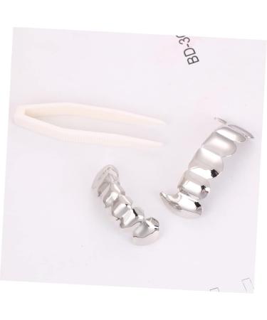 Buy Coheali Hip-Hop Style Grill Accessories for Men | Halloween Teeth & Lower Tooth Cover Clasp - Exquisite 5x1x0.2cm Grill Clip - Buy Online on GoSupps.com