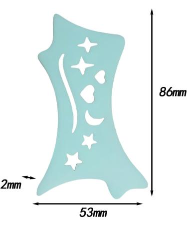 Esquirla Silicone Eyeliner Stencil Makeup Tool Easy to Use for Beginners Girls Lady Women Blue - Buy Online on GoSupps.com