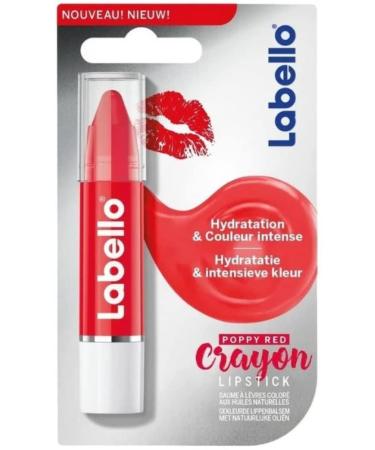 Labello LABELLO Pencil Pop Red 3G 1 piece Poppy Red
