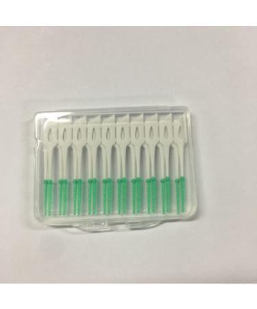 Verdant Touch Dental Cleaning Tool Disposable Silicone Interdental Brushes 20 Pack Teeth Cleaning Toothpicks Dental Floss
