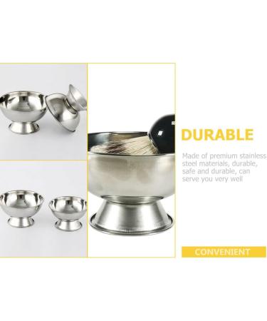 Fomiyes 4-Piece High Impact Shell Tool Razor Cup Set - Reusable Stainless Steel Shaving Cups for Men | Rustproof Grooming Essentials - Buy Online on GoSupps.com