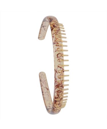 3 Pcs Resin Teeth Comb Headband - Fashionable and Durable Hair Accessories for Women - Buy Online on GoSupps.com