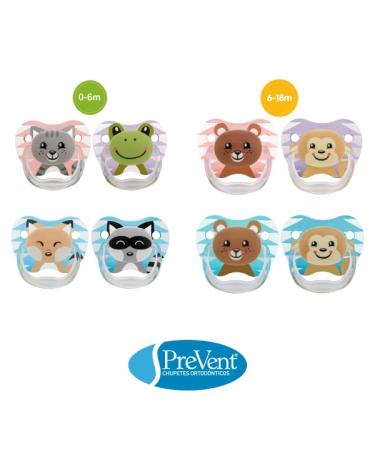 Dr. Brown's Prevent Classic Animal Faces T1 Pacifier for Babies - Pink & Purple (2 Units) | International Shipping Available - Buy Online on GoSupps.com