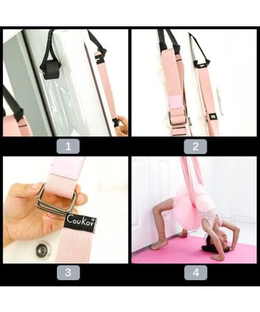 Adjustable Waist Leg Stretch Strap with Door Anchor | Flexibility Trainer for Fitness, Dance, Ballet & Gymnastics - Buy Online on GoSupps.com