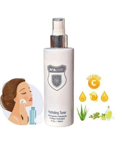 PraDee Hydrating Toner Revitalizing Toner with Vitamins A C & E botanicals and Herbal extracts to moisturize Refine Soothe Balance and Restore The skin's Natural pH Levels.