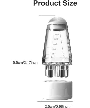 Scalp Massage Brush & Oil Applicator Comb - White | Hair Growth & Treatment Essential Oil - Buy Online on GoSupps.com