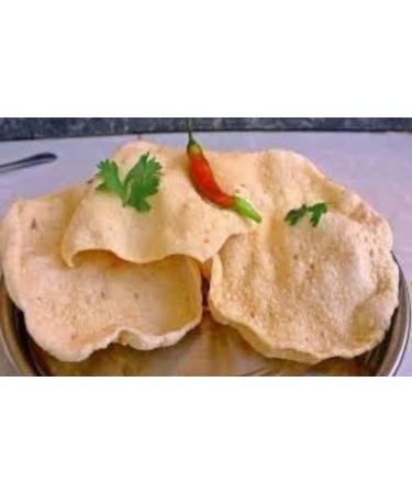 South Indian Food Ready to eat Tasty Delicious | Traditional Homemade Madurai BSR South Indian red Chilli Rice Papad - Papadam Snack for Meals 300Grams - Buy Online on GoSupps.com