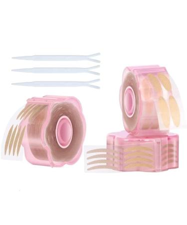 New Eyelid Tape - 3 Boxes(1800pcs) Invisible Beauty Single Side Lace Natural Waterproof Eye Tape Eyelid Tape with Three Different Shapes Stickers Perfect for Hooded Droopy Uneven or Mono-eyelids