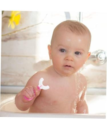 Fomiyes 4-Pack U-Shaped Silicone Toothbrushes for Toddlers & Kids - Gentle Mouth Care & Massage Brushes - Buy Online on GoSupps.com
