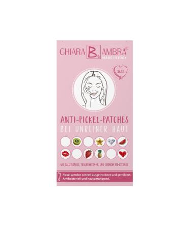 Chiara ambra anti-pimple patches against acne and impure skin absorb spot dot remove pickei plaster with salicylic acid spot treatment skin-looking vegan content: 36 pieces