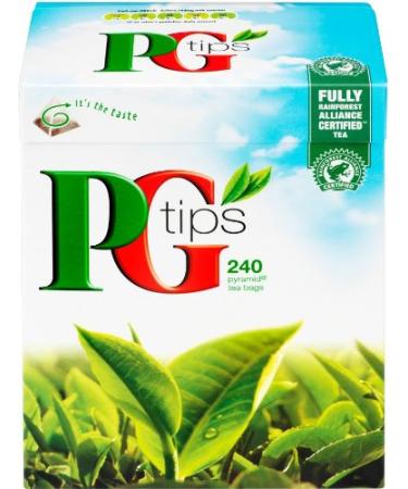 PG Tips 240 Original Pyramid Tea Bags from Great Britain 240 Count (Pack of 1)